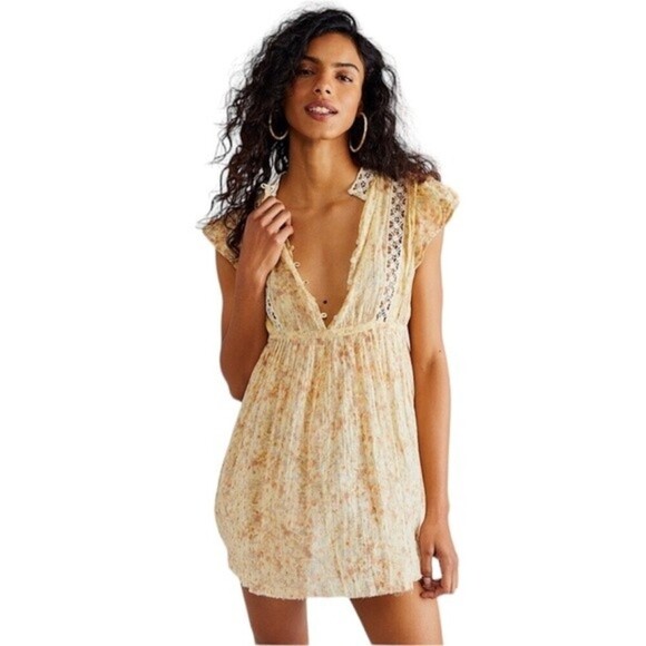 Free People one Eva cotton tunic size small NWOT - Picture 2 of 14